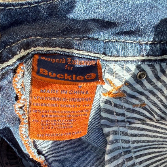 Rock Revival  Dark Blue Skinny Jeans Scarlet straight legged size 27/29 # 012 - Picture 9 of 10